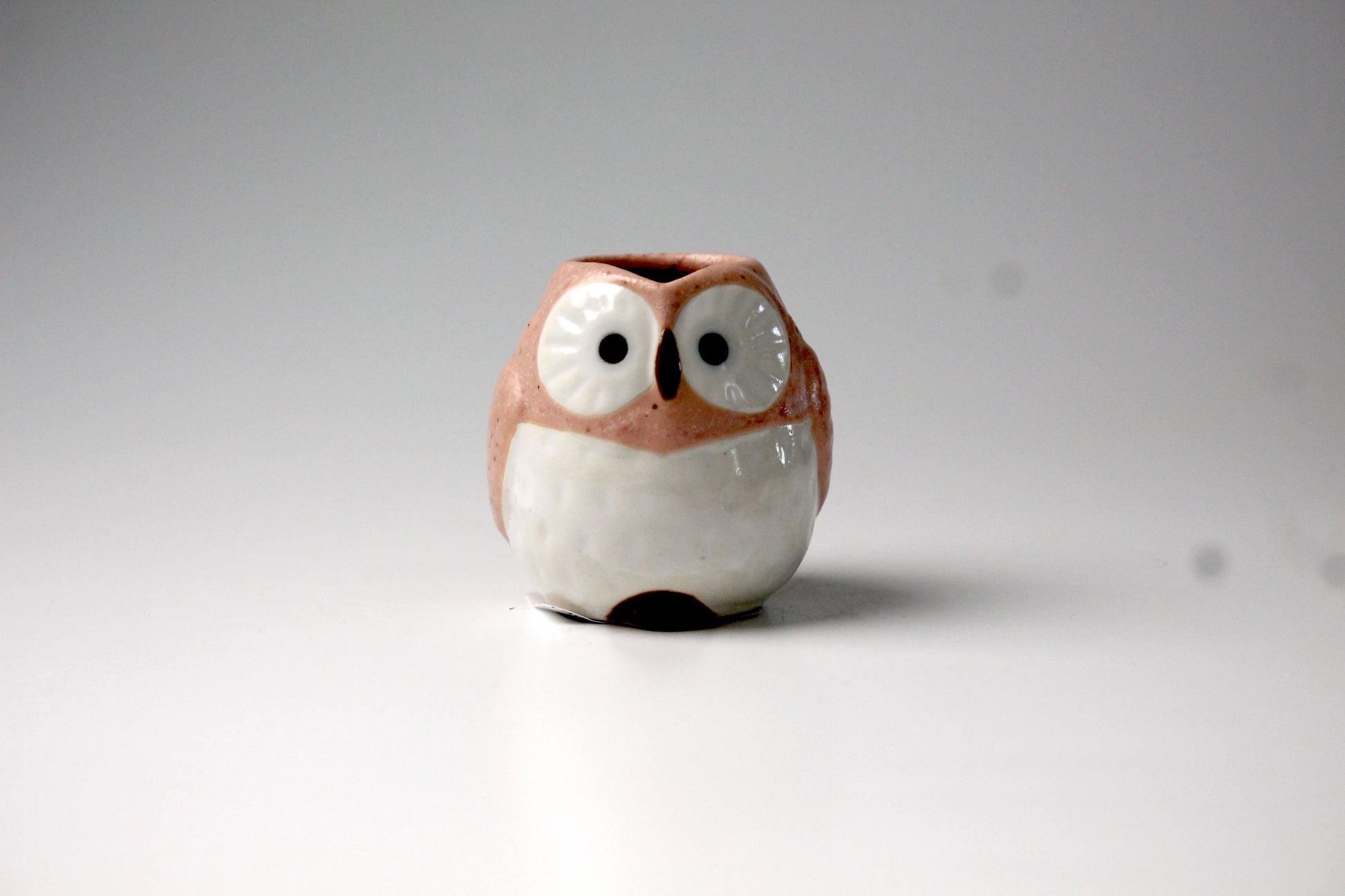 Pink owl milk pitcher